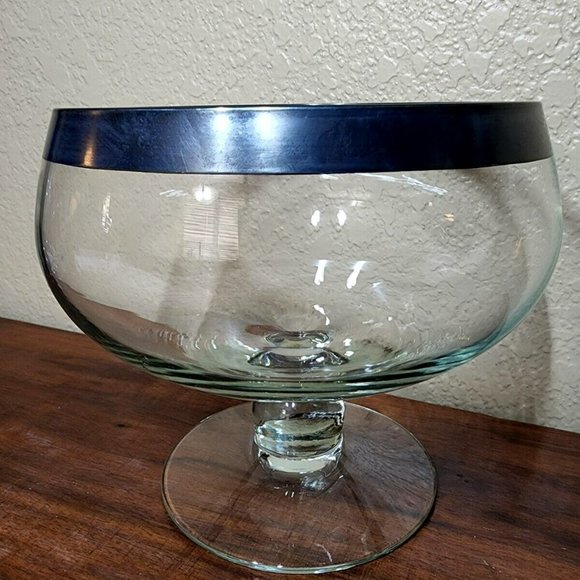 Vintage Silver Band Pedestal Compote Bowl - Picture 3 of 6